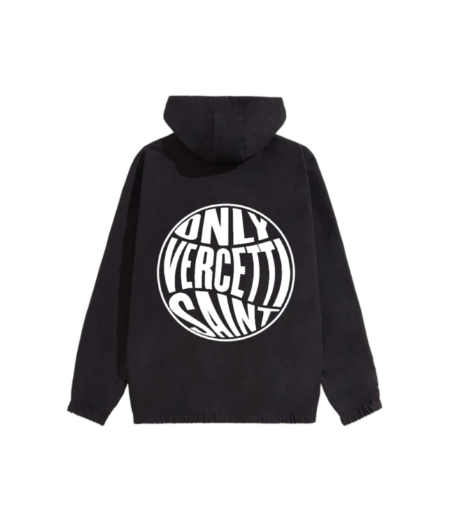 QUADSTAR 1/4 ZIP WINDBREAKER BLACK