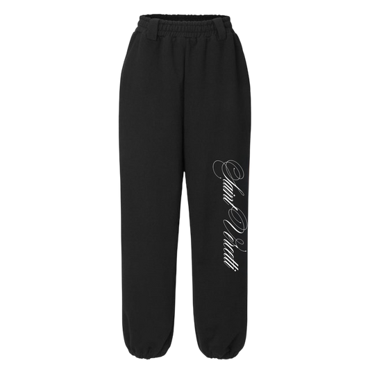 LOS VERC CURSIVE JOGGERS BLACK