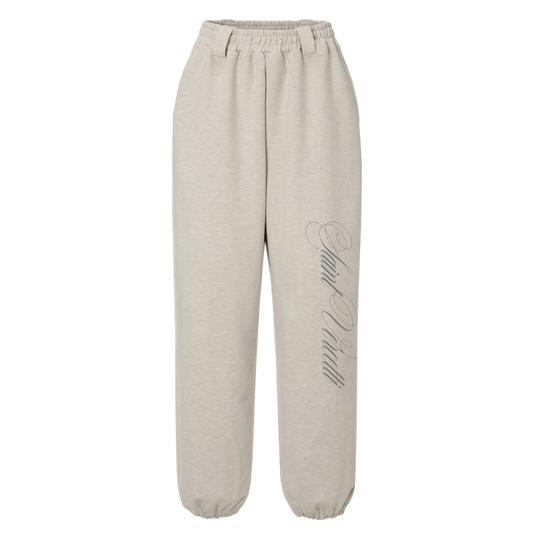 LOS VERC CURSIVE JOGGERS GREY